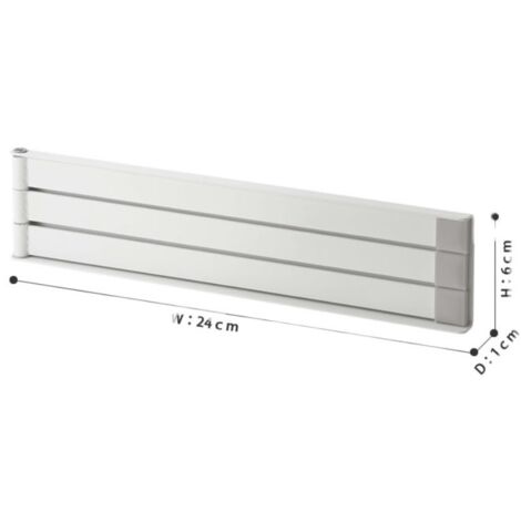 Porte-serviettes magnétique pivotant pliable, sans perçage, multi-tiges pour cuisine réfrigérateur et salle de bain, blanc