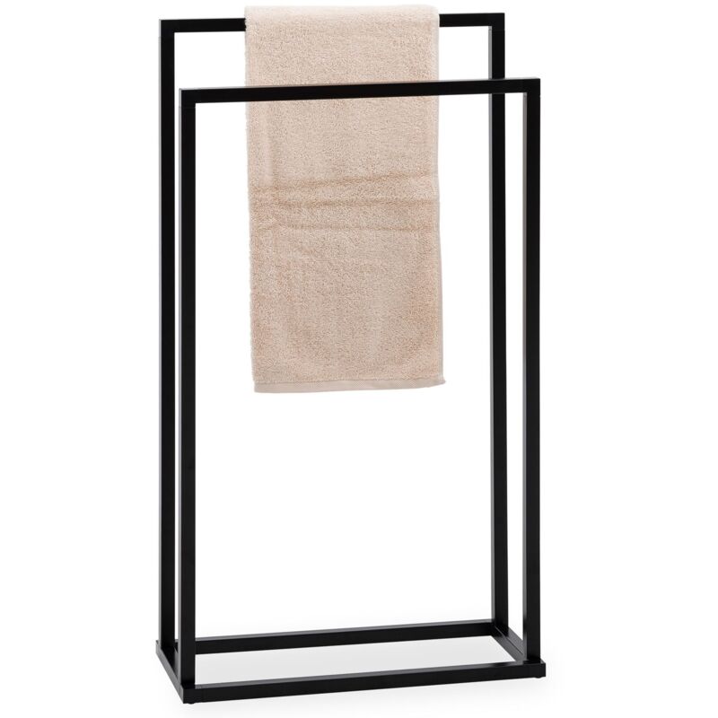 Porte-serviettes MAILO en métal - Noir