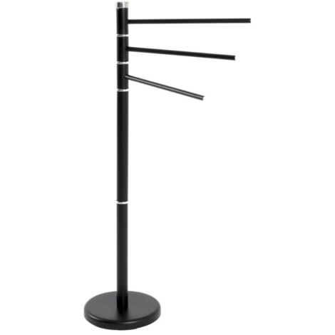 Porte-Serviettes Métal 3 Barres "Tiny" 89cm Noir