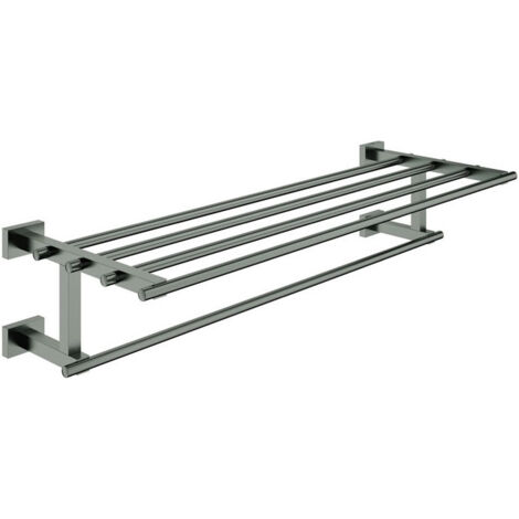 Porte-serviettes multi-serviettes ESSENTIALS CUBE 558 mm graphite dur brossé GROHE