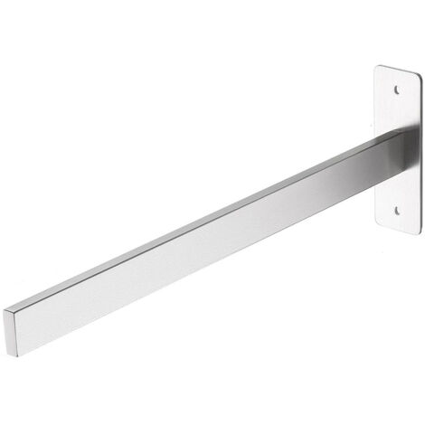 Porte-serviettes mural, acier inoxydable 304, argent brossé, barre à serviettes
