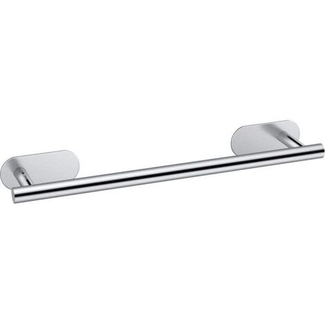 Porte-serviettes mural auto-adhésif en acier inoxydable, 40cm, étanche, aucun perçage requis, chambre à coucher et cuisine