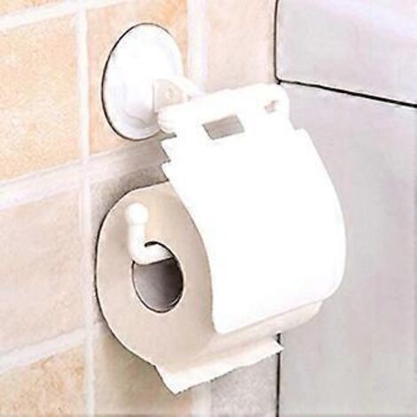 Porte-serviettes mural avec couvercle, porte-rouleau de papier toilette et porte-serviettes mural pour salle de bain