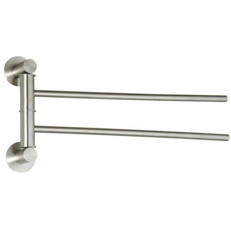 Porte serviettes mural double Inox SIWA Brossé MSV