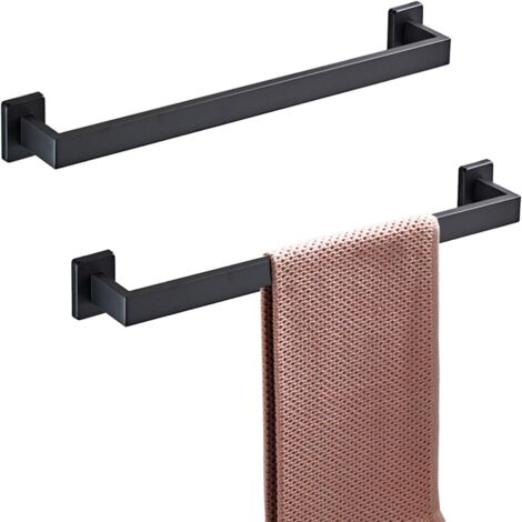 Porte-serviettes mural en acier inoxydable SUS304, 2 pièces, pour salle de bain et cuisine.