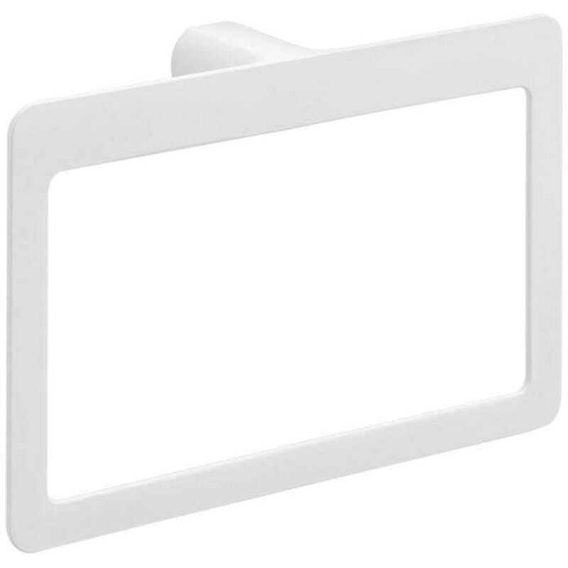 Porte-Serviettes Mural En Forme D'anneau Blanc Mat Giacinto