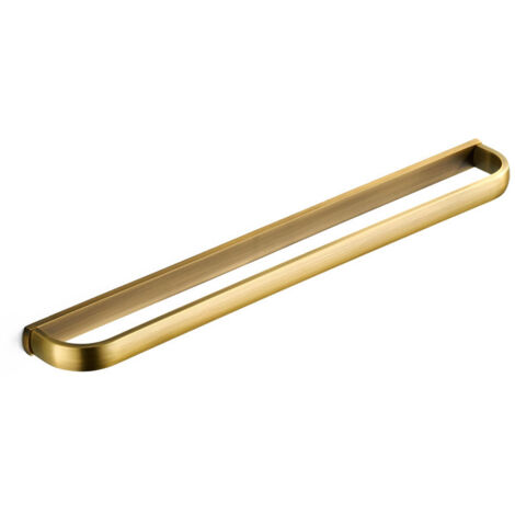 Porte-serviettes mural en laiton, barre simple, pour salle de bain et cuisine, 57 cm (bronze antique)