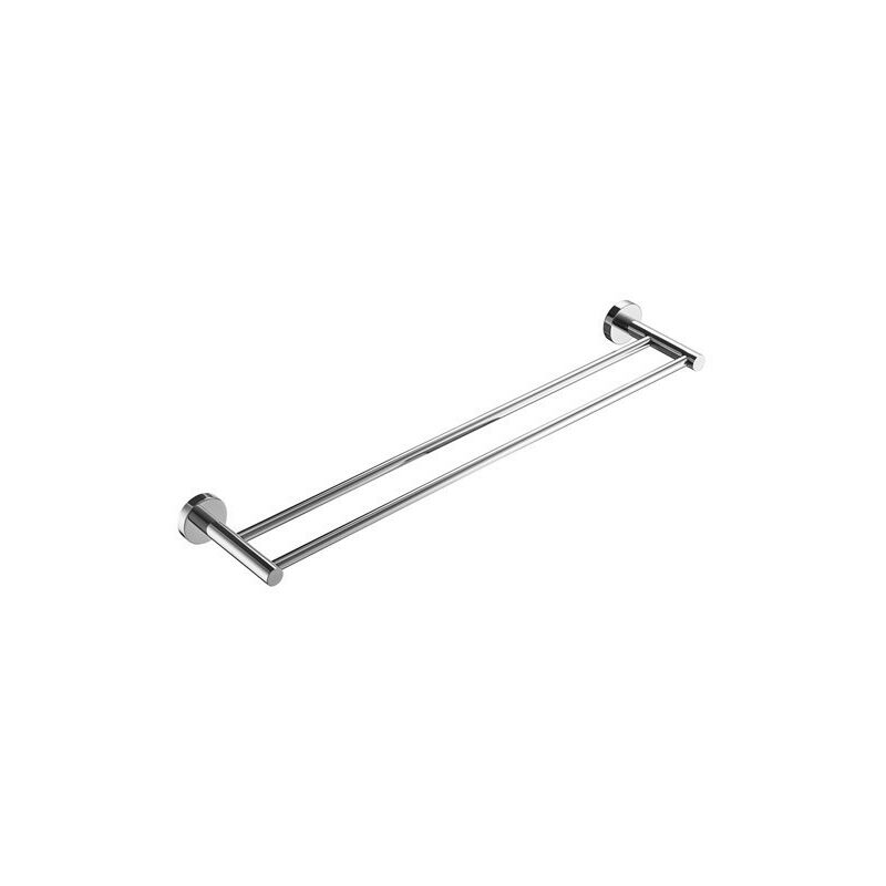 Porte-serviettes mural Porte-Serviettes Double Porte Serviettes de Salle de Bain 60CM 2 Barres Porte Serviette Mural Acier Inoxydable SUS304 Finition
