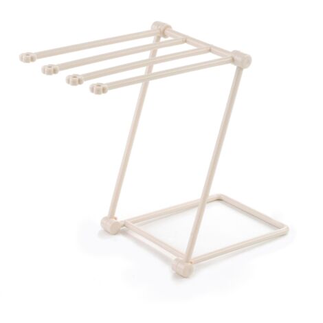 Porte-serviettes pliable, porte-serviettes vertical, range-torchons pour la cuisine, beige