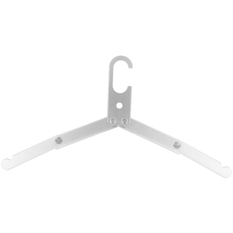 Porte-serviettes pliant extérieur en alliage d'aluminium, séchoir portable anti-dérapant (argent)