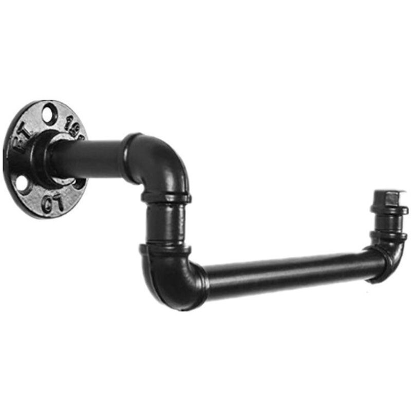 Porte-serviettes Porte-serviettes conduite d'eau en fer forgé de style industriel (noir),