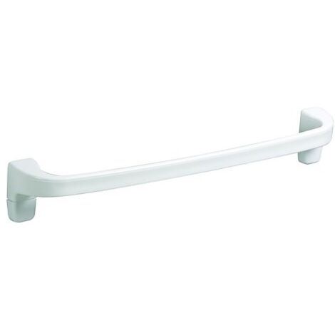 Porte-serviettes pour sanitaires 1 barre Rossignol plastique blanc