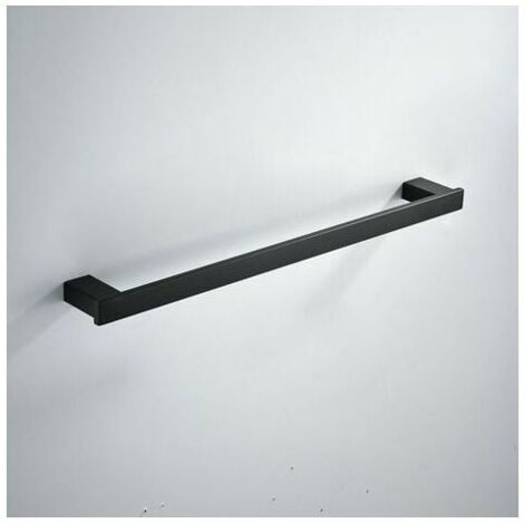 Porte-serviettes Salle de Bain, Acier Inoxydable, 40cm Barre Porte-serviette, Noir, BA8003B-40