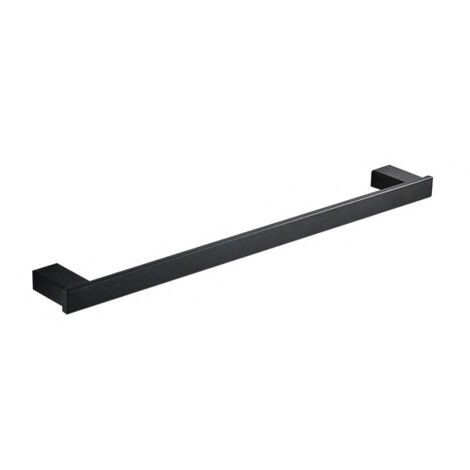 Porte-serviettes Salle de Bain, Acier Inoxydable, 60cm Barre Porte-serviette, Noir
