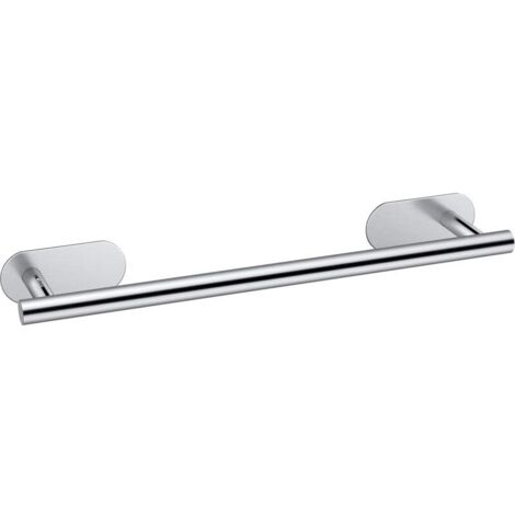 Porte-Serviettes Salle de Bain  Porte-Serviette Mural Auto-adhésif en Acier Inoxydable Barre Porte Serviette Salle de Bain Imperméable sans Percage pour Chambre et Cuisine