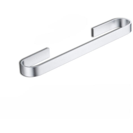 Porte-serviettes Space en aluminium, adapté à la salle de bain et à la cuisine, gain de place, 35 cm (argent)