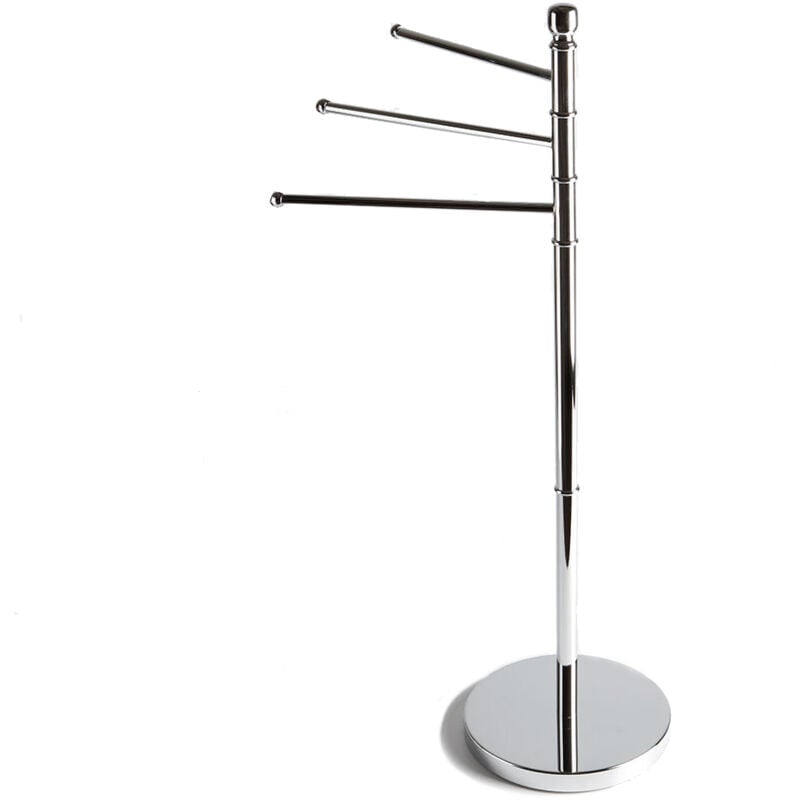 Iperbriko - Porte-serviettes sur pied avec 3 porte-serviettes.