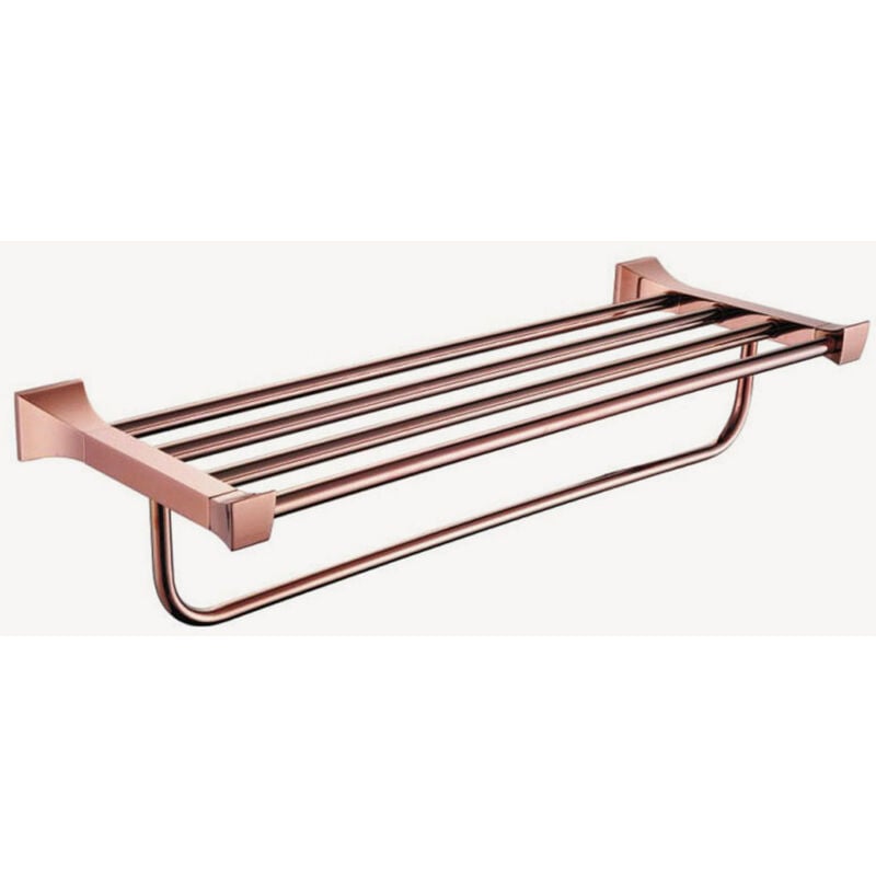 Kroos ® - Rack porte serviettes mural Or rose - Chloe