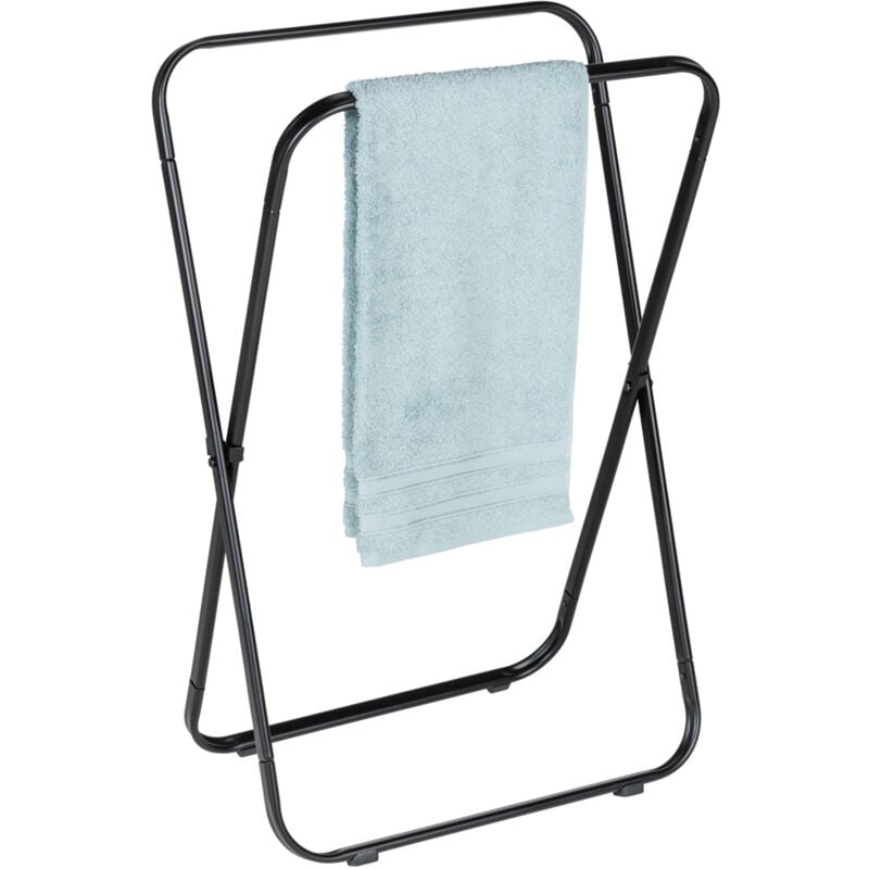 Wenko - Porte-serviettes Tegoleto repliable noir
