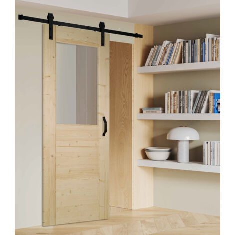 Porte seule bois épicéa HORIZON 1 vitrage 930
