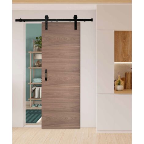 Porte seule isoplane INDUS bois noyer 2040 x 830