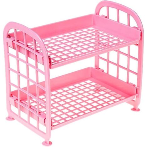 Porte shampoing Douche rangements Salle de Bain Douche Caddy autoportant Douche Plateau Porte-Serviettes de Bain Coin Douche Caddy Pink