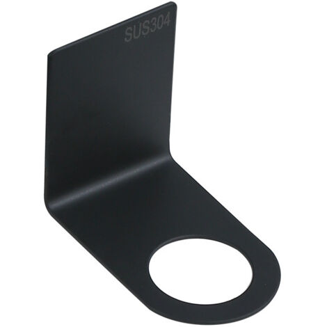 Porte-shampoing, porte-flacon distributeur de savon, crochets muraux en acier inoxydable, petit trou de 2,7 mm noir (aucun perçage requis) pour les accessoires de salle de bain et de cuisine.