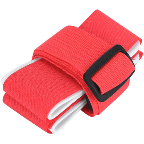 Porte-skis et snowboard à bretelles en nylon, accessoire de transport pour équipement d'hiver (Rouge)