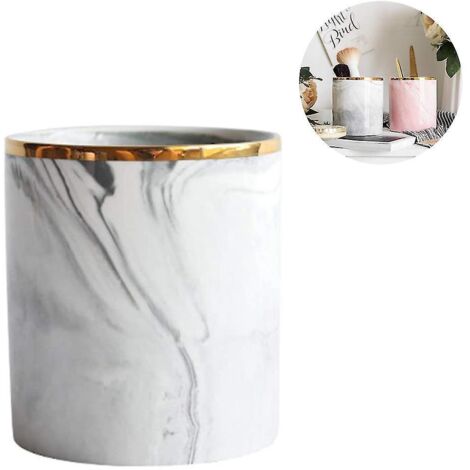 Porte-stylo de bureau, porte-pinceaux de maquillage, support de bureau en marbre
