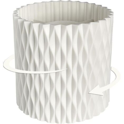 Porte-stylo de bureau rotatif, organiseur de bureau blanc unique à 5 compartiments, beaux accessoires et fournitures de bureau, convient aux femmes et aux filles, au bureau, à la maison, porte-stylo p