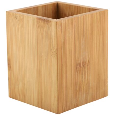 Porte-stylo en bambou pour bureau, rangement organisé de crayons et fournitures de papeterie