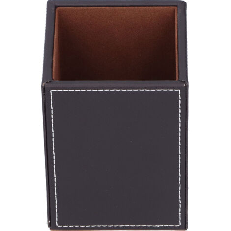 Porte-stylo en cuir, boîte de rangement pour bureau, organisateur de fournitures de bureau, cadeau d'entreprise