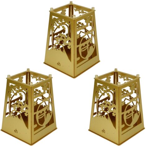Porte-stylo en métal doré ajouré, résistant, plaqué or, pour bureau, école ou maison, décoration de bureau.