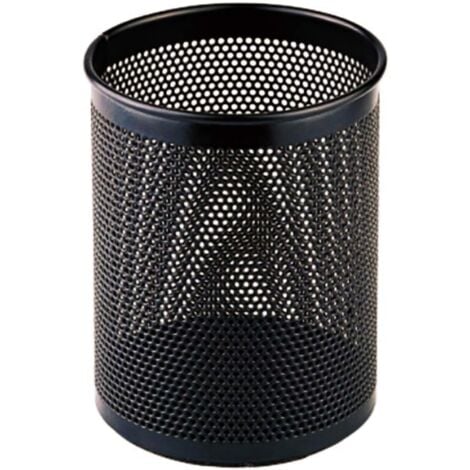 Porte-stylo en métal noir, porte-stylo en maille, porte-crayon en métal, porte-stylo de bureau, porte-stylo en maille pour bote de rangement de papeterie de bureau à domicile