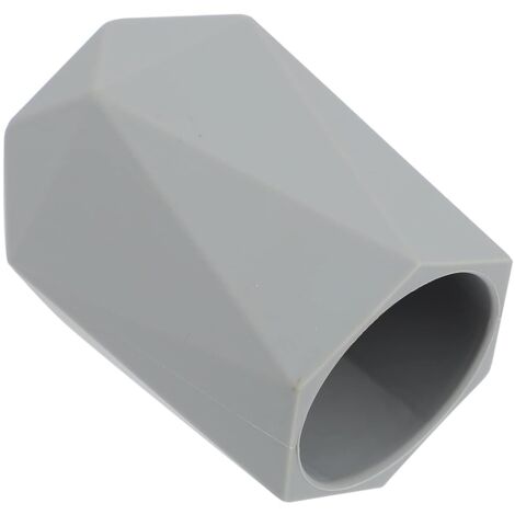 Porte-stylo en silicone gris géométrique, pot à crayons de bureau, organisateur de bureau, porte-gobelet (gris)