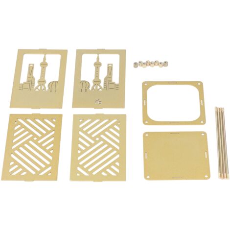 Porte-stylo métallique multifonctionnel - Montage facile - Surface dorée brillante - Pour bureau, école, maison - Design moderne