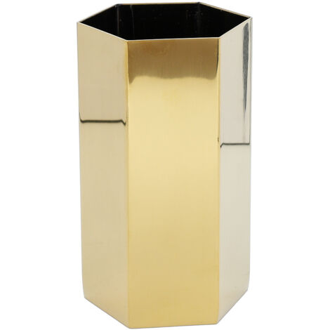 Porte-stylo multifonction en acier inoxydable, vase à fleurs et pot à pinceaux pour bureau