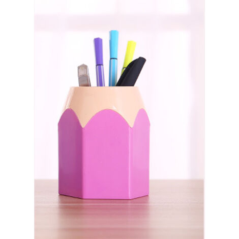 Porte-stylo multifonction organisateur bureau ABS 8.5x6.5x10.5cm crayons colorés - Mano