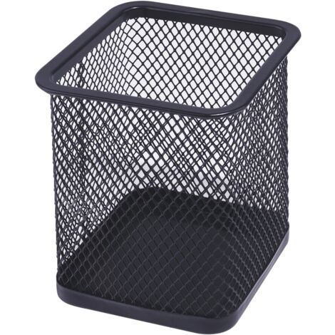 Porte-stylo pour bureau, porte-gobelet en treillis métallique pour organisateur de bureau pour fournitures de bureau