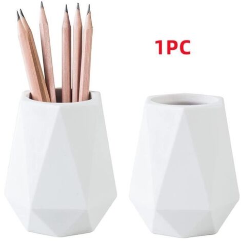 porte-stylo,Porte Stylo en Silicone,Boîte de Rangement rond,Multifonctionnel Organisateur,pour Pinceaux de Maquillage,Papeterie,1pc