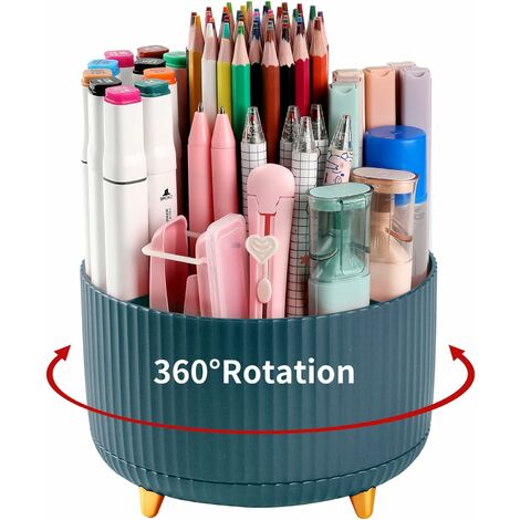 360 Degré Rotation Porte Stylo Pot À Crayons Pour Bureau - Temu France