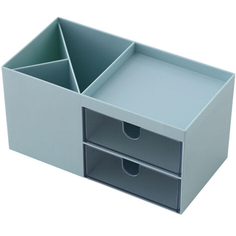 Porte-stylos, boîte de rangement de bureau, organiseur de bureau, organiseur de coiffeuse, boîte de rangement pour cosmétiques, mini boîte de rangement pour fournitures de bureau