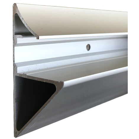 Porte tablette aluminium, Lg 1000mm (Anodisé argent) HOMEWELL