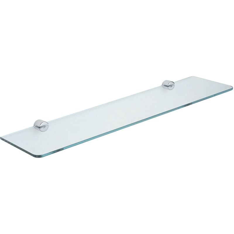 Tablette en verre transparent avec supports - Inda