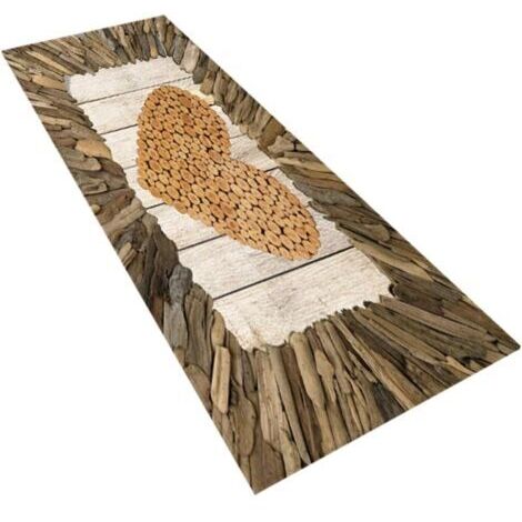 Porte + Tapis + Tapis Tapis De Sol Tapis De Salle De Bain Tapis sans Salle De Bain Tapis De Pied en Grain De Bois Tapis De Pied