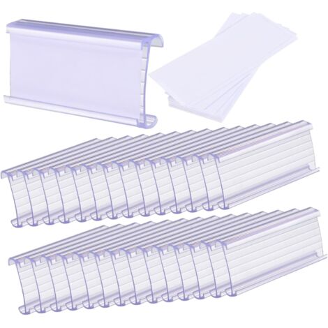 Porte tiquettes Transparentes Pour tag res Fil Avec Inserts