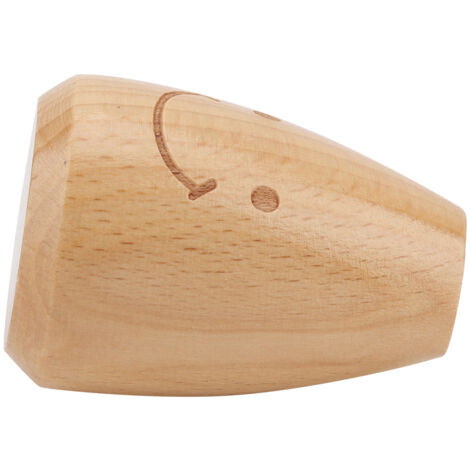 Porte-touchettes décoratif en bois avec face souriante détachable et facile à nettoyer