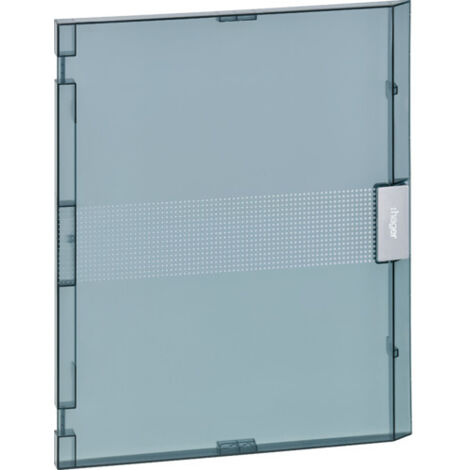 Porte transparente pour coffret vega largeur 18 modules hauteur 2 rangées HAGER VZ218T