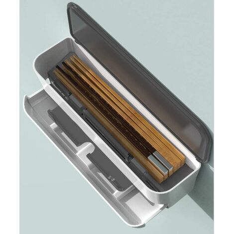 Porte-ustensiles de Cuisine avec 2 Auto-adhésif et égouttoir pour Couverts, éponges, Brosses, Grattoirs, Baguettes, Rangement Cuisine-Fei Yu
