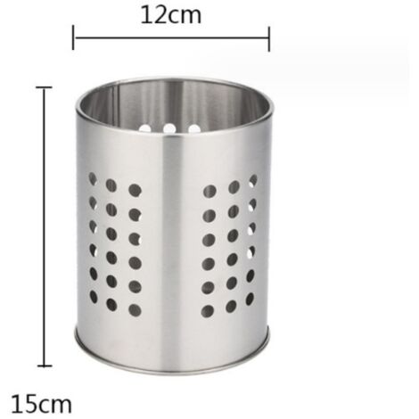 Porte-ustensiles de cuisine court en acier inoxydable antirouille pour ranger les tableaux d'organisation